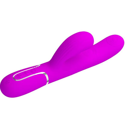 PRETTY LOVE - VIBRADOR PUNTO G MULTIFUNCIÓN 3 EN 1 PERLITA VIOLETA