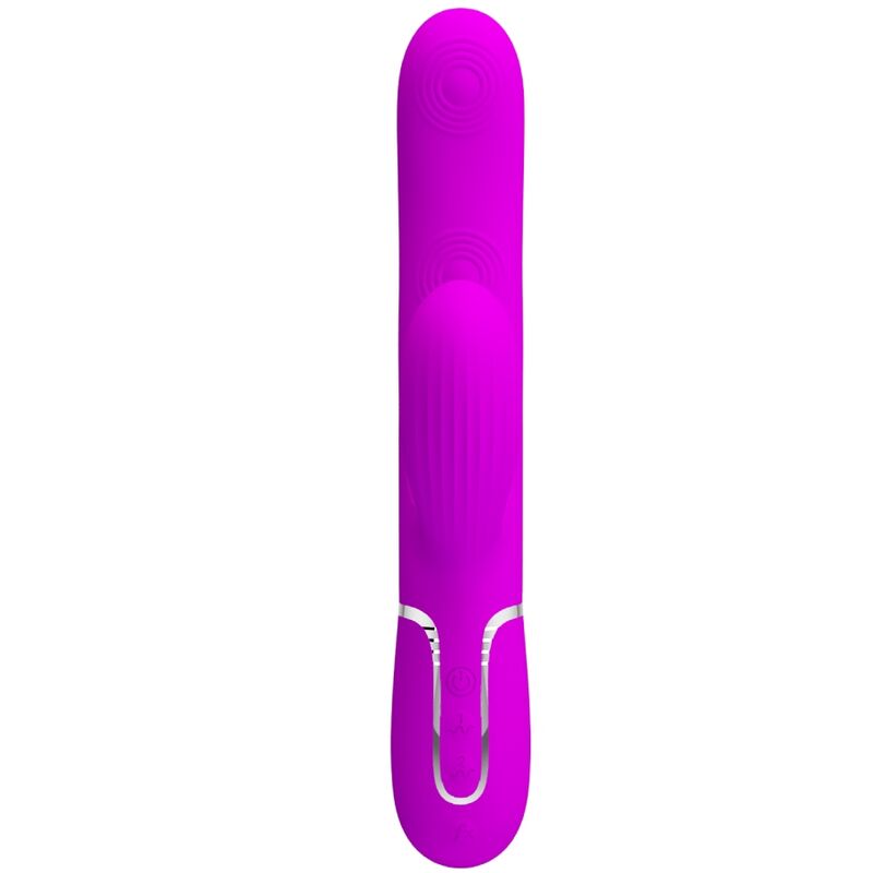 PRETTY LOVE - VIBRADOR PUNTO G MULTIFUNCIÓN 3 EN 1 PERLITA VIOLETA