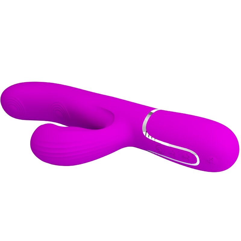 PRETTY LOVE - VIBRADOR PUNTO G MULTIFUNCIÓN 3 EN 1 PERLITA VIOLETA