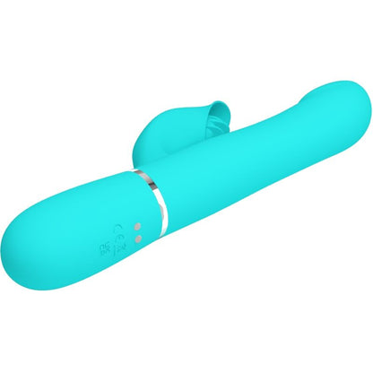 PRETTY LOVE - VIBRADOR CONEJO PERLAS VERDE AGUA