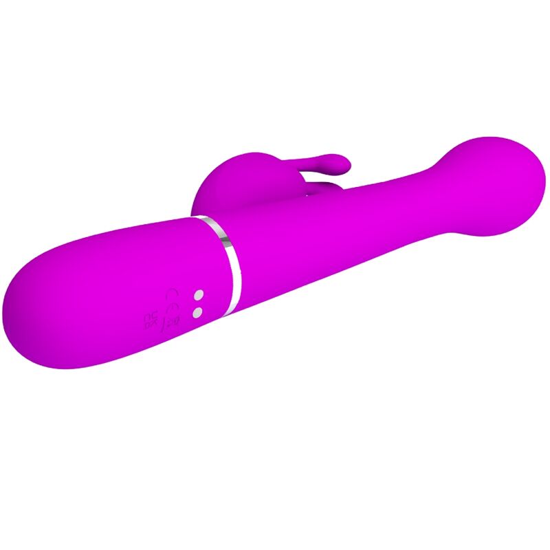 PRETTY LOVE - DEJON RABBIT VIBRATOR 3 IN 1 MULTIFUNCTION VIOLET