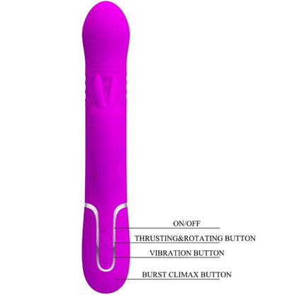 PRETTY LOVE - COALE RABBIT VIBRATOR PEARLS VIOLET