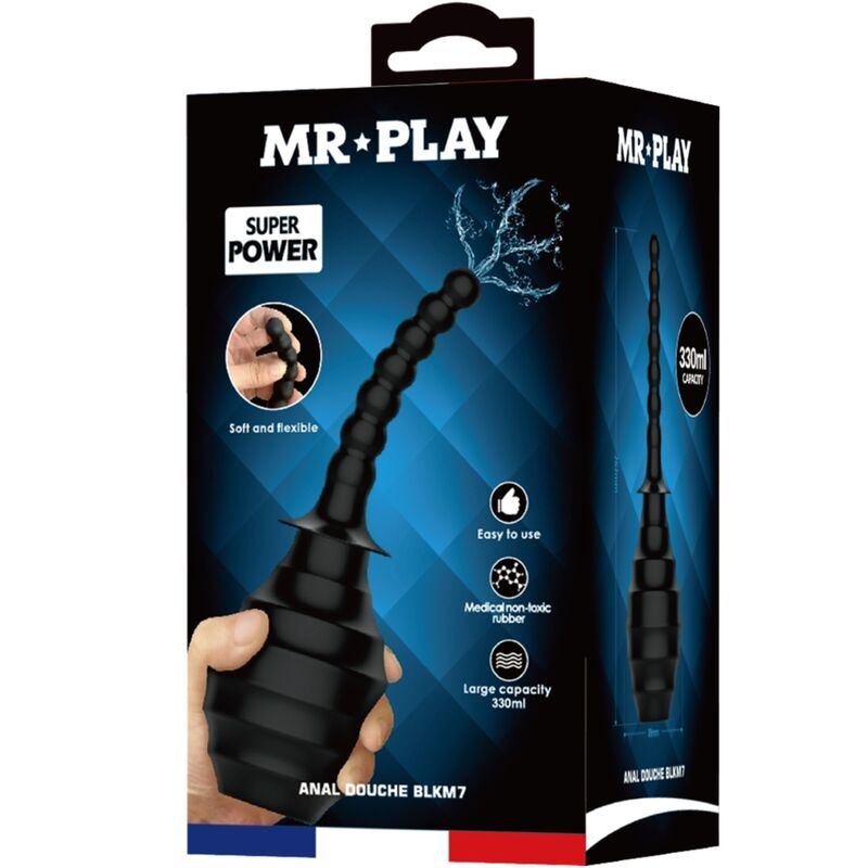 MR PLAY - DOUCHE ANALE BLKM7 SUPER POWER NOIR