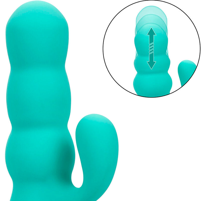 CALEXOTICS - DEL MAR DIVA VIBRATOR RABBIR AQUA GREEN BY CALIFORNIA DREAMING