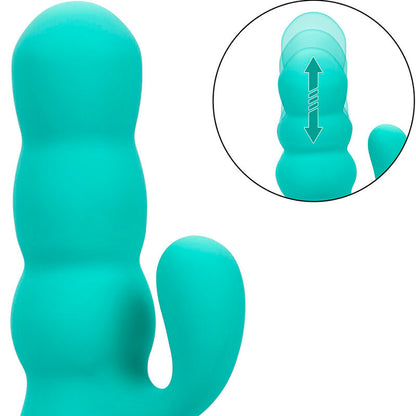 CALEXOTICS - DEL MAR DIVA VIBRATOR RABBIR AQUA GREEN BY CALIFORNIA DREAMING