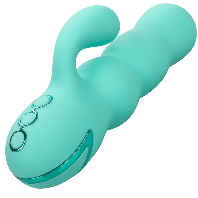 CALEXOTICS - DEL MAR DIVA VIBRATOR RABBIR AQUA GREEN BY CALIFORNIA DREAMING