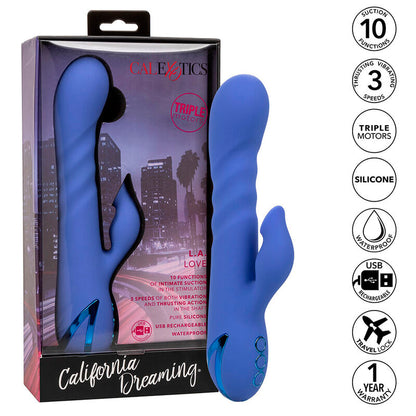 CALEXOTICS - VIBRADOR Y SUCCIONADOR LA LOVE AZUL DE CALIFORNIA DREAMING