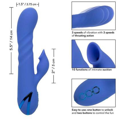 CALEXOTICS - VIBRADOR Y SUCCIONADOR LA LOVE AZUL DE CALIFORNIA DREAMING