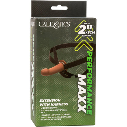 CALEXOTICS - EXTENSION PERFORMANCE MAXX AVEC HARNAIS PEAU MARRON