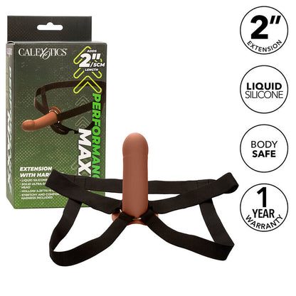 CALEXOTICS - EXTENSION PERFORMANCE MAXX AVEC HARNAIS PEAU MARRON