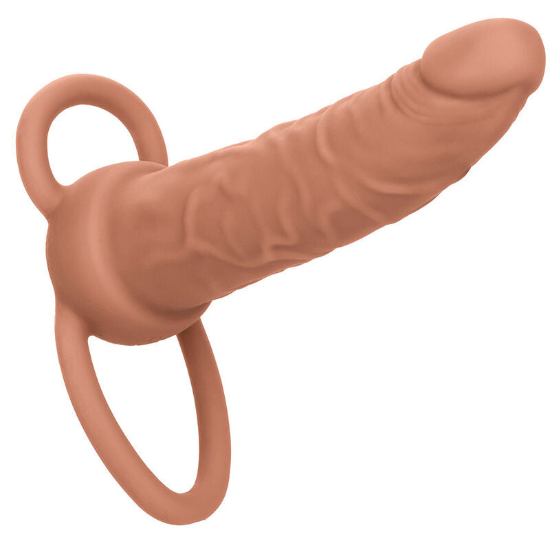 CALEXOTICS - PERFORMANCE MAXX RECHARGABLE DUAL PENETRATOR BROWN SKIN