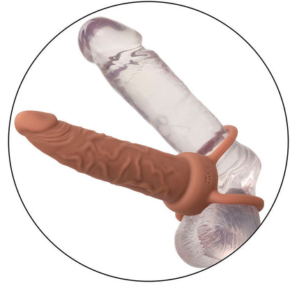 CALEXOTICS - PERFORMANCE MAXX RECHARGABLE DUAL PENETRATOR BROWN SKIN