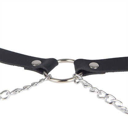 SUBBLIME - LEATHER BELT HARNESS BLACK ONE SIZE