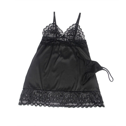 SUBBLIME - BABYDOLL CON ESTAMPADO FLORAL EN EL PECHO NEGRO S/M