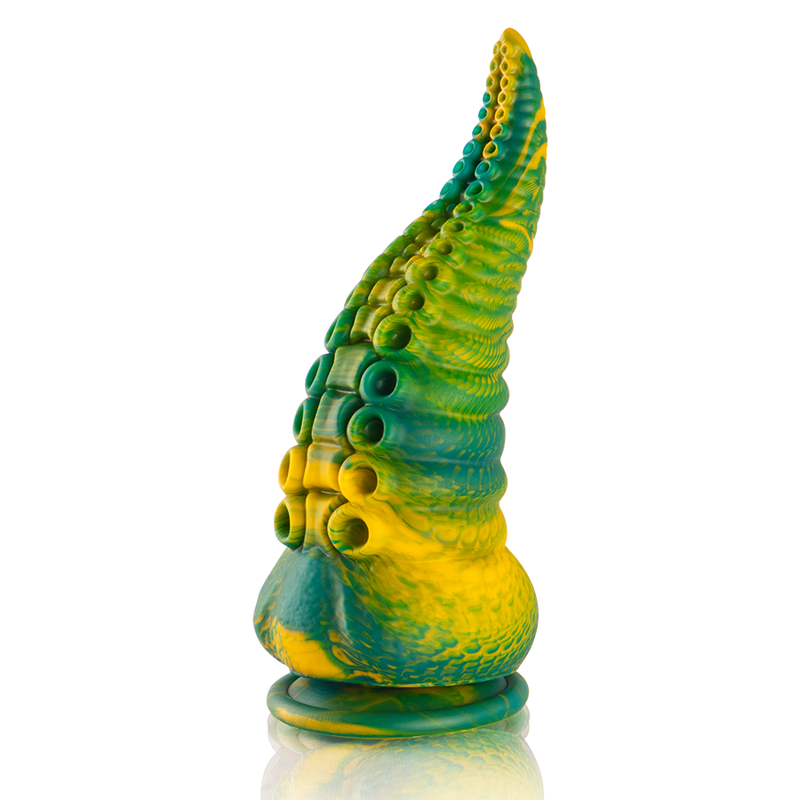 ÉPICO - DILDO TENTACULO VERDE CETUS TAMAÑO GRANDE