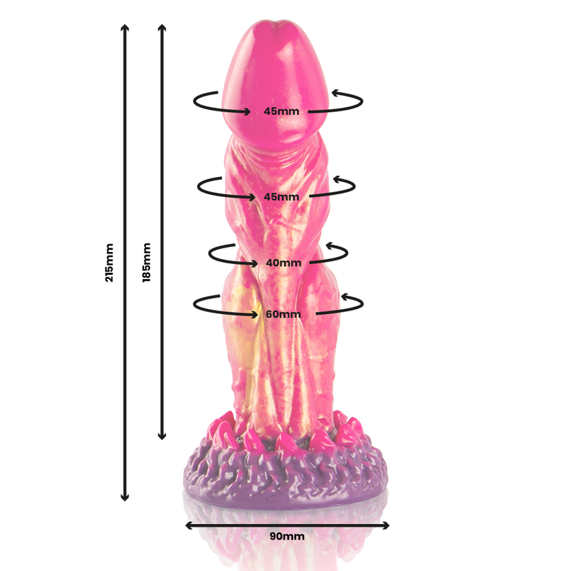 ÉPICO - CERBERUS DILDO FUEGO MITOLÓGICO