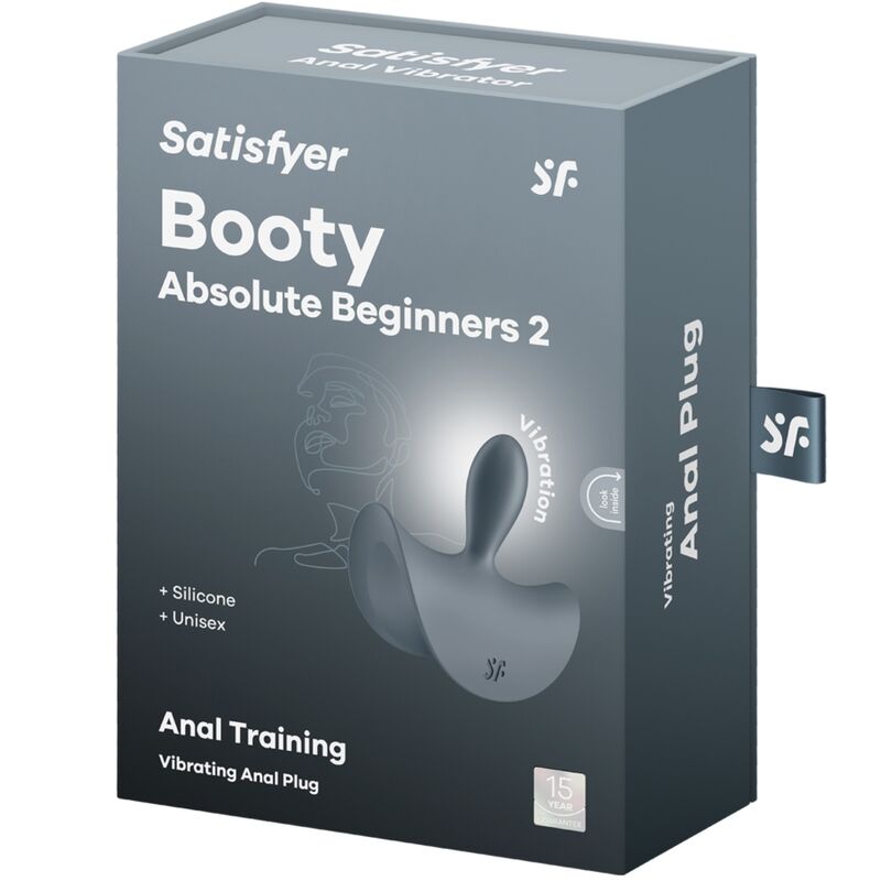 SATISFYER - BOOTY ABSOLUTE BEGINNERS 2 PLUG VIBRATEUR ANAL UNISEXE NOIR