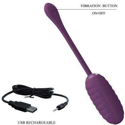 PRETTY LOVE - ŒUF VIBRANT RECHARGEABLE CASPER VIOLET