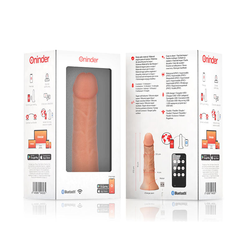 ONINDER - PETIT BOGOTÁ CYBER RÉALISME VIBRATION 17,5 CM -OU- 4 CM - APPLICATION GRATUITE