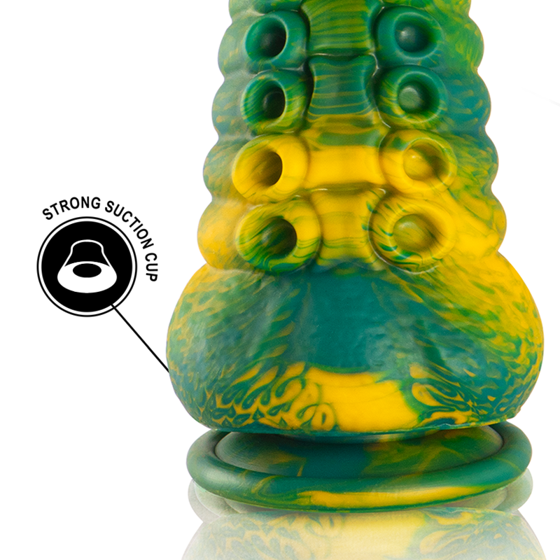 ÉPICO - DILDO TENTACULO VERDE CETUS TAMAÑO GRANDE