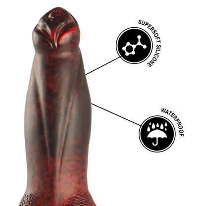 EPIC - PROMETHEUS DILDO TITAN IN FLAMES RECHARGEABLE REMOTE CONTROL