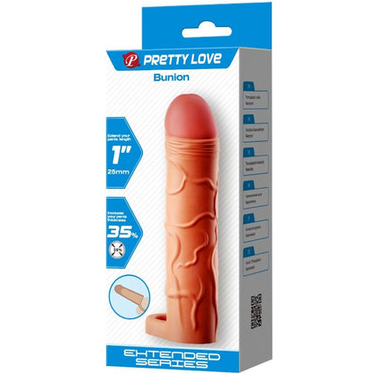 PRETTY LOVE - FUNDA PARA EXTENSOR DE PENE PARA JUANETES, COLOR CARNE