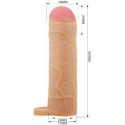 PRETTY LOVE - FUNDA PARA EXTENSOR DE PENE PARA JUANETES, COLOR CARNE