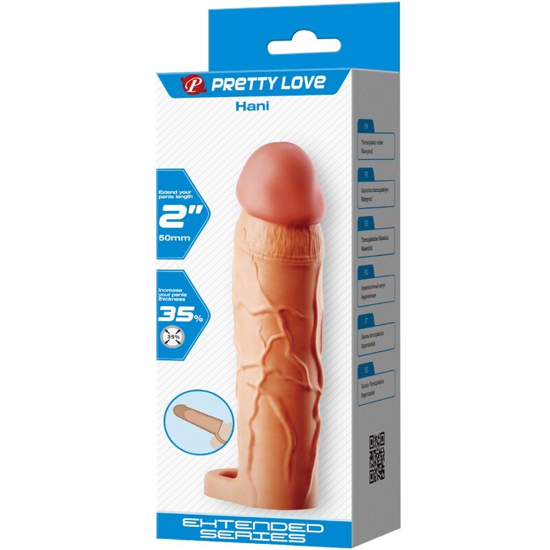 PRETTY LOVE - CHANE PENIS EXTENDER COVER FLESH