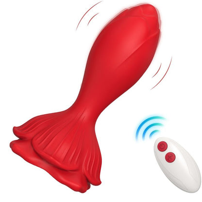 ARMONY - VIBRATEUR ROSE &amp; PLUG ANAL PETITE TÉLÉCOMMANDE ROUGE