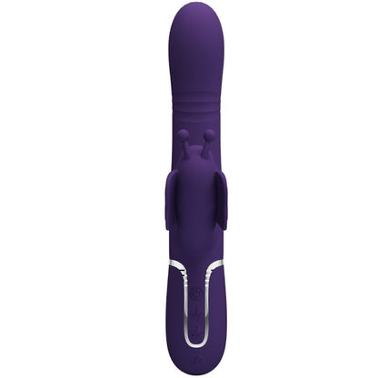 PRETTY LOVE - MULTIFUNCTION RABBIT VIBRATOR 4 IN 1 BUTTERFLY PURPLE