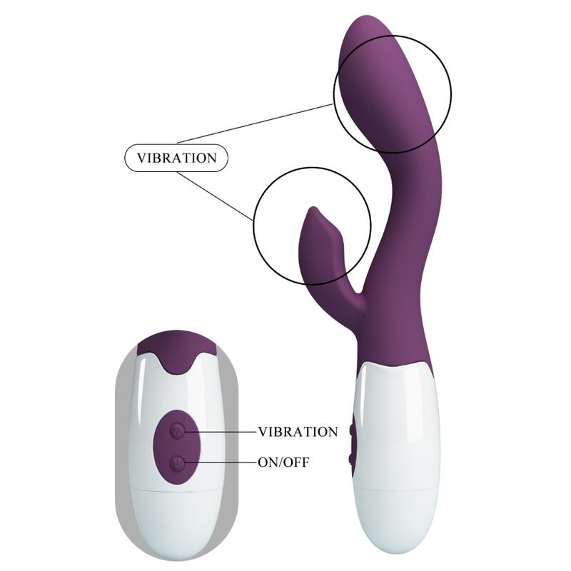 PRETTY LOVE - VIBRATEUR POINT G LUMINEUX VIOLET