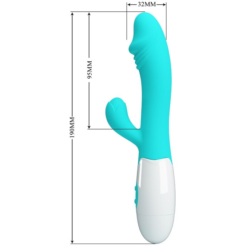 PRETTY LOVE - SNAPPY G-SPOT VIBRATOR AQUA GREEN