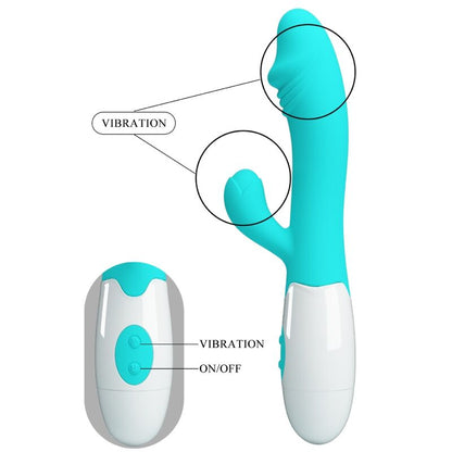 PRETTY LOVE - SNAPPY G-SPOT VIBRATOR AQUA GREEN