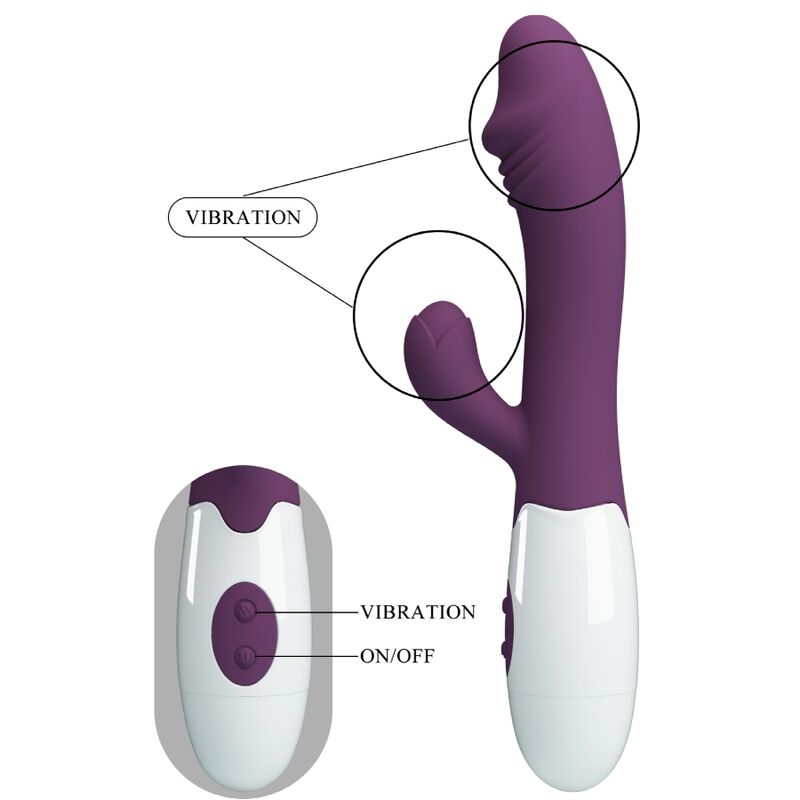 PRETTY LOVE - VIBRATEUR POINT G SNAPPY VIOLET