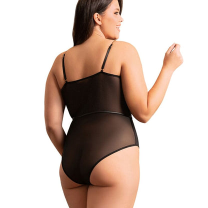 SUBBLIME - BODY CON TIRANTES DE CADENA NEGRO S/M