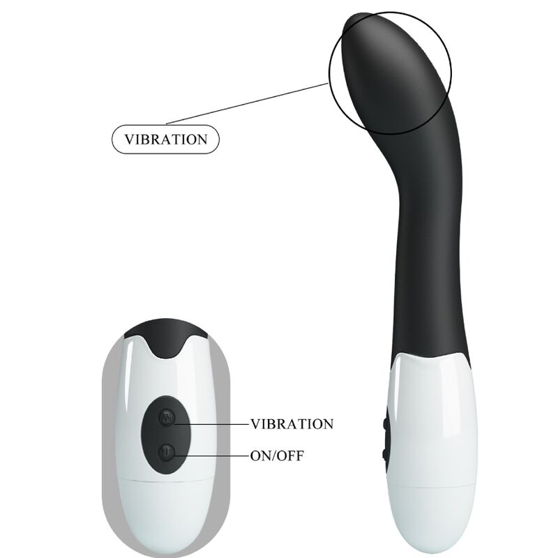 PRETTY LOVE - VIBRADOR PUNTO G BISHOP 30 MODOS NEGRO