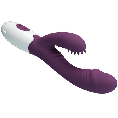 PRETTY LOVE - VIBRATEUR LAPIN BUTTERFLY KISS ET STIMULATEUR DE POINT G VIOLET