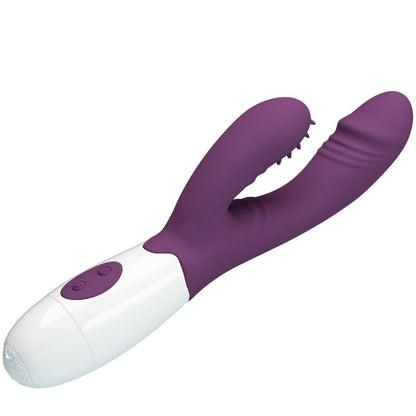 PRETTY LOVE - VIBRATEUR LAPIN BUTTERFLY KISS ET STIMULATEUR DE POINT G VIOLET