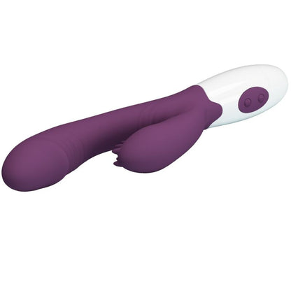 PRETTY LOVE - VIBRATEUR LAPIN BUTTERFLY KISS ET STIMULATEUR DE POINT G VIOLET