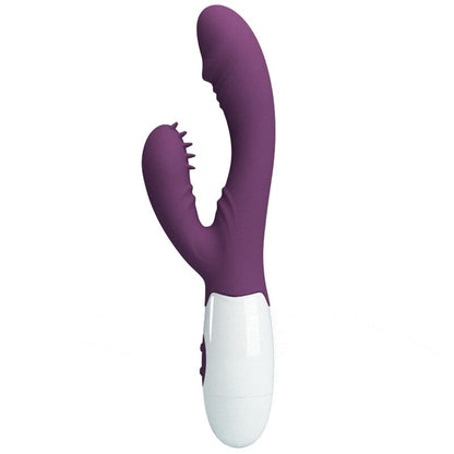 PRETTY LOVE - VIBRATEUR LAPIN BUTTERFLY KISS ET STIMULATEUR DE POINT G VIOLET