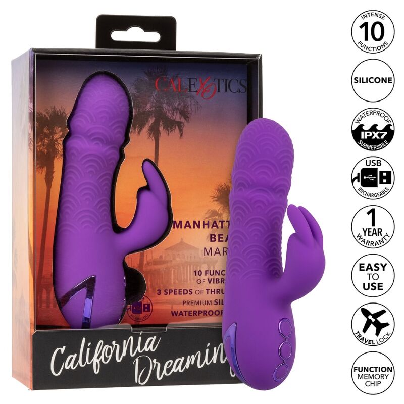 CALEXOTICS - CONEJO VIBRADOR MANHATTAN BEACH MARVEL PÚRPURA DE CALIFORNIA DREAMING