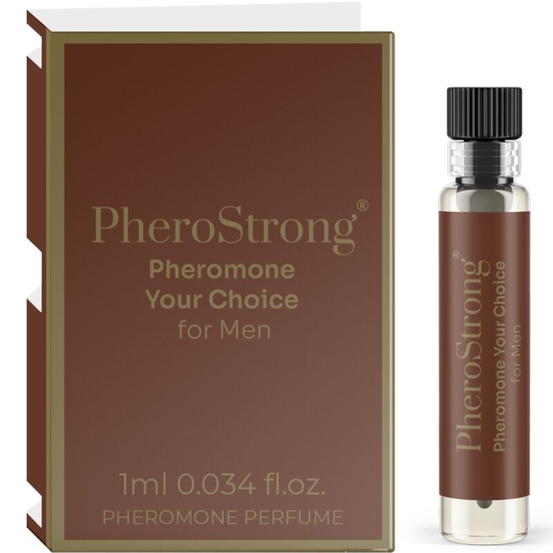 PHEROSTRONG - PERFUME DE FEROMONAS TU ELECCIÓN PARA HOMBRES 1 ML