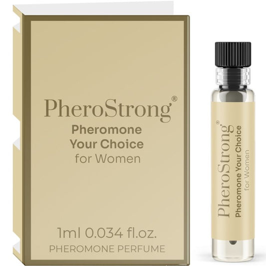 PHEROSTRONG - PERFUME DE FEROMONAS TU ELECCIÓN PARA MUJERES 1 ML