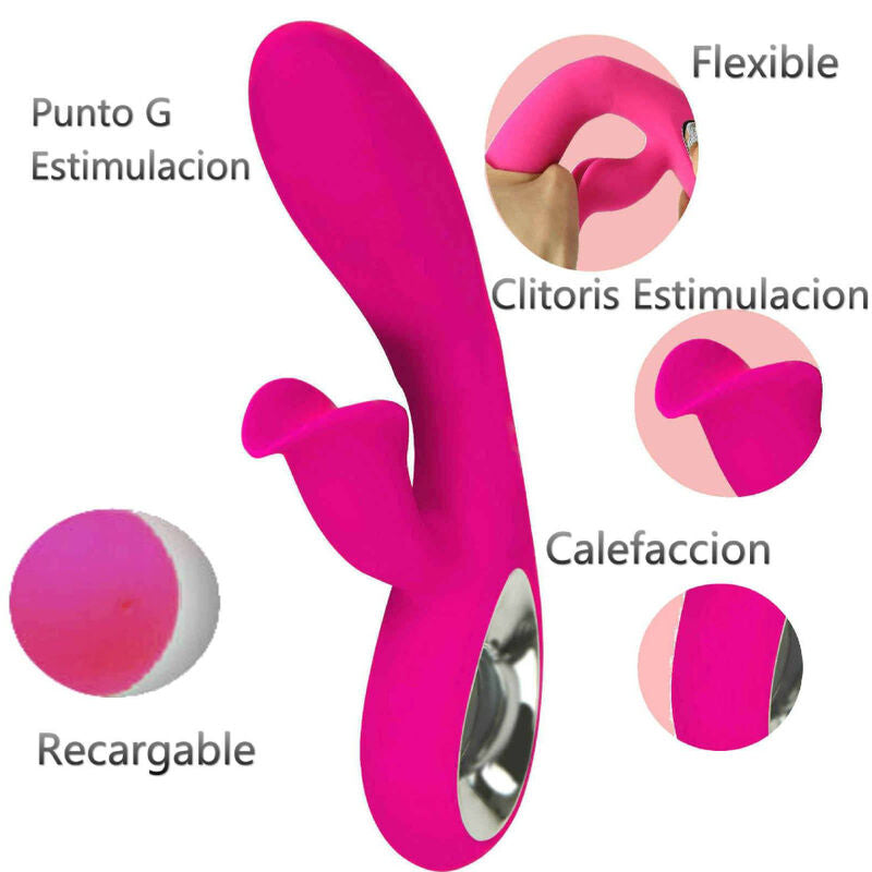 ARMONY - VIBRATEUR ET STIMULATEUR DARO ANNEAU DE TIRAGE FUCHSIA