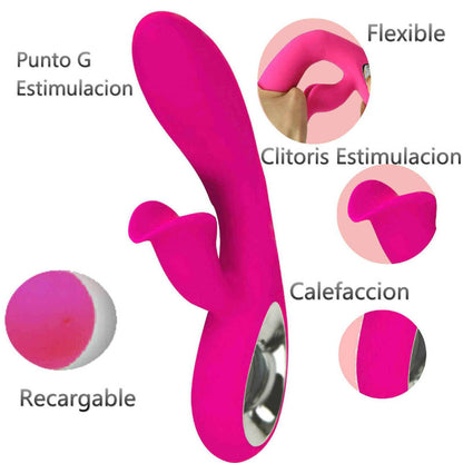 ARMONY - VIBRATEUR ET STIMULATEUR DARO ANNEAU DE TIRAGE FUCHSIA
