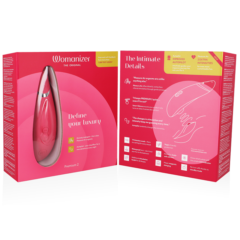 WOMANIZER - STIMULATEUR CLITORISÉ PREMIUM 2 FRAMBOISE