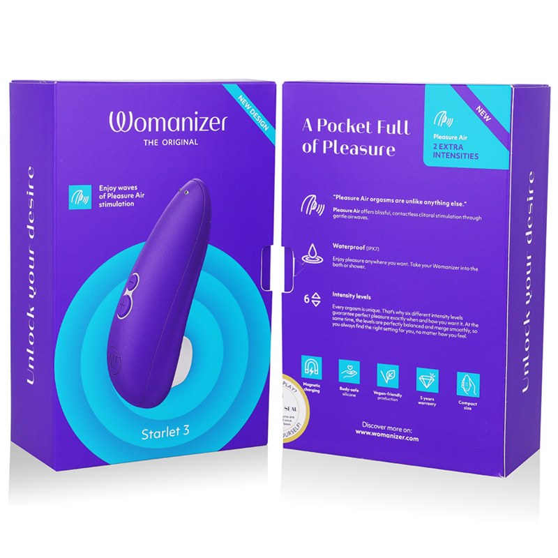 WOMANIZER - ESTIMULADOR DE CLÍTORIS STARLET 3 INDIGO