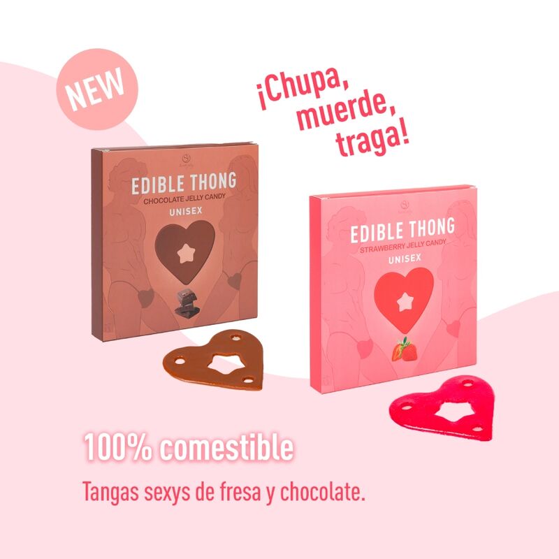 SECRET PLAY - TANGA DE GOMITAS DE CHOCOLATE