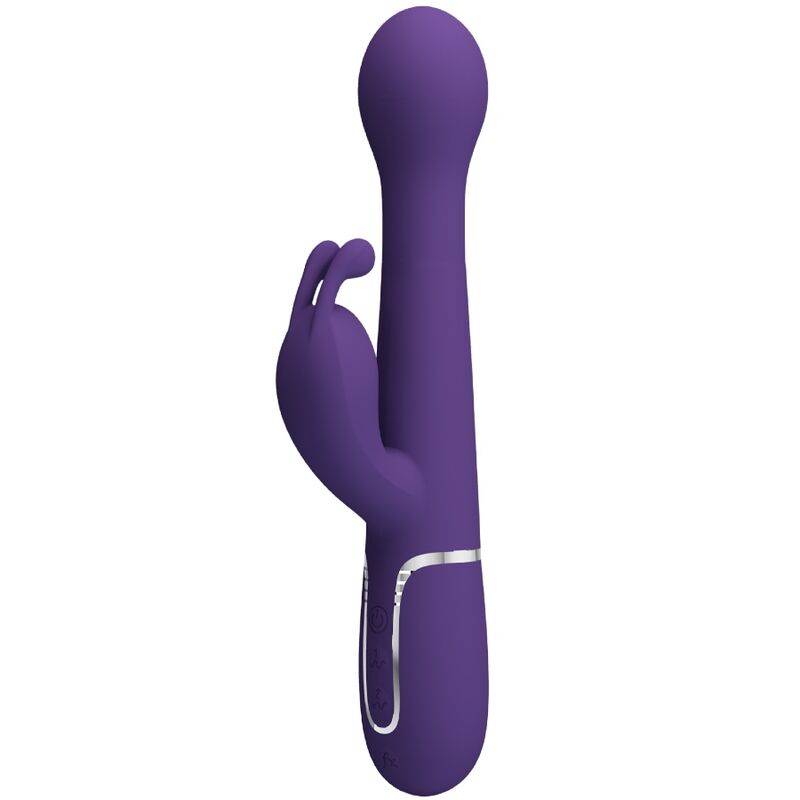 PRETTY LOVE - VIBRADOR CONEJO DEJON 3 EN 1 MULTIFUNCIÓN MORADO