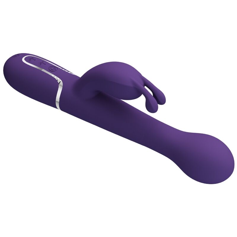 PRETTY LOVE - VIBRADOR CONEJO DEJON 3 EN 1 MULTIFUNCIÓN MORADO